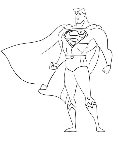 Descubrir Imagen Dibujos Para Colorear De Superman Para Imprimir