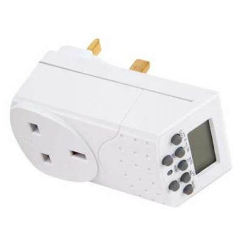 7 Day Digital Plug In Timer Switch Socket Time Clock Uk 3 Pin Instructions Set Ebay
