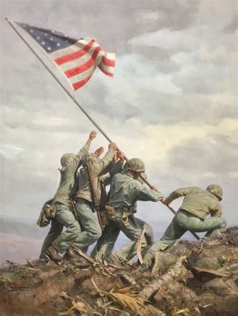 Iwo Jima Painting At Explore Collection Of Iwo