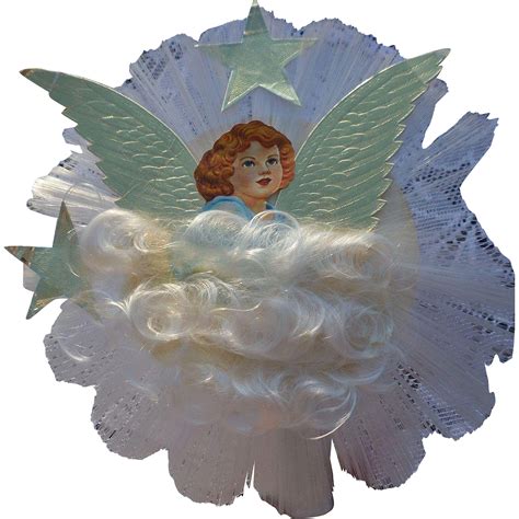 Spun Glass Christmas Angel Tree Topper Christmas Angels Angel Tree