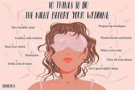 26 Things To Do The Night Before Your Wedding Night Before Wedding Wedding Jitters Wedding Night