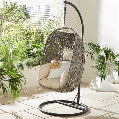 Suntime Brampton Rattan Style Hanging Cocoon Chair Bonprix Garden