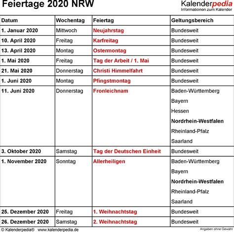 Today's situation update for january 16th is largely bad news, so listen at your own discretion. Feiertage NRW 2020, 2021 & 2022 (mit Druckvorlagen)