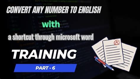 Ms Word Convert Number To English Convert Number To Word Youtube