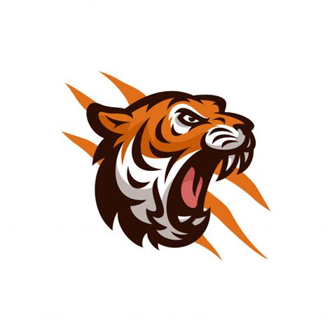 Tiger Vector Icon Logo Mascot Illustration Premium Vector