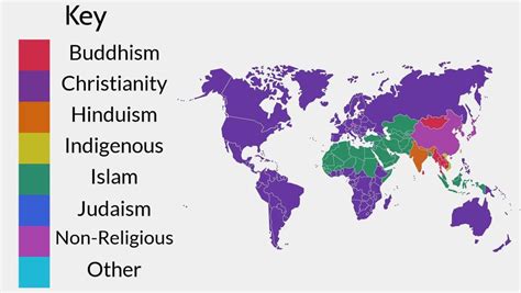 World Map Of Religions 2024 Map Of World