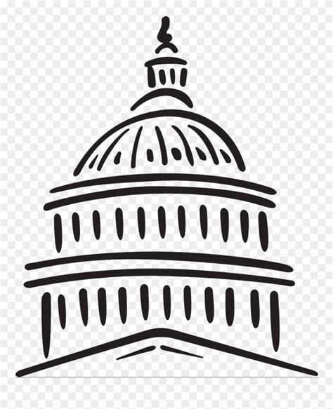 Us Capitol Us Capitol Drawing Easy Clipart 1050462 Pinclipart