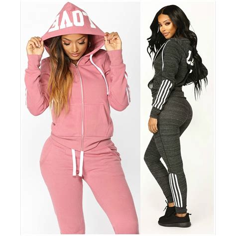 Zogaa Women Tracksuit 2 Piece Set Outfits Breathable Workout Fitness