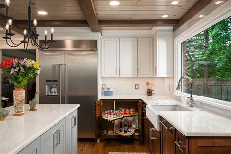 Large open shelves and a removable cutlery drawer offer both function and style. Colonial Williamsburg Inspired Kitchen Remodel ...