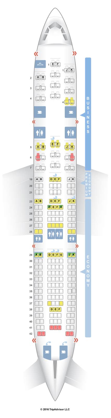 Seatguru Seat Map Air France Airbus A330 200 332