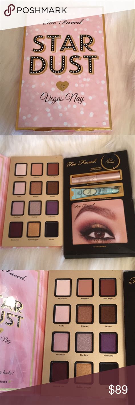 Too Faced Star Dust By Vegas Nay Complete Set Including Palette