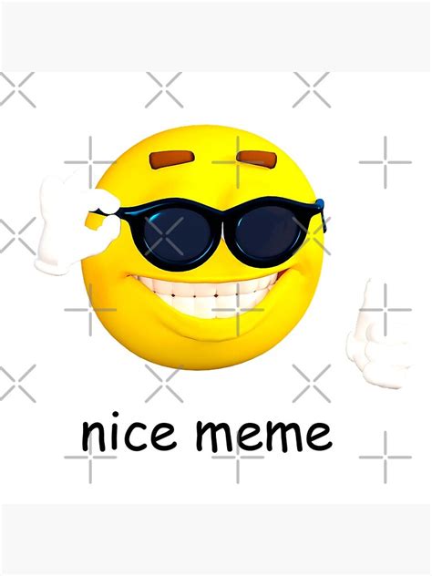 Nice Meme Emoji Canvas Print For Sale By Amemestore Redbubble