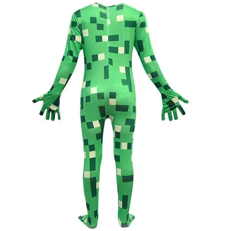 Minecraft Creeper Costume For Kids Boys Halloween Hallowitch Costumes