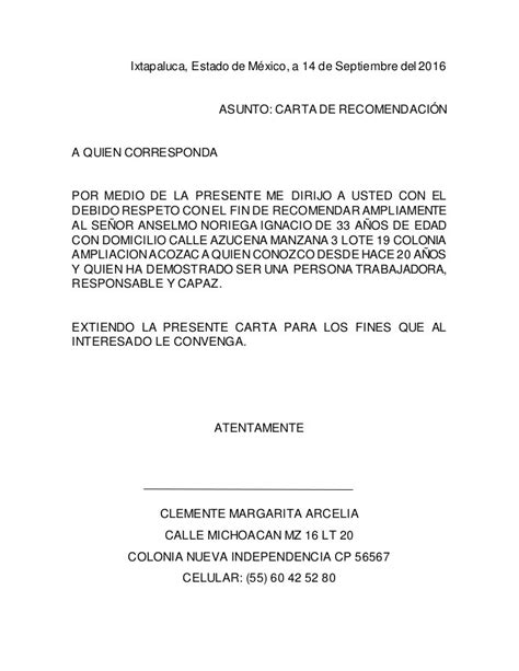 Carta De Recomendacion 1 By Karla Larios Issuu Vrogue