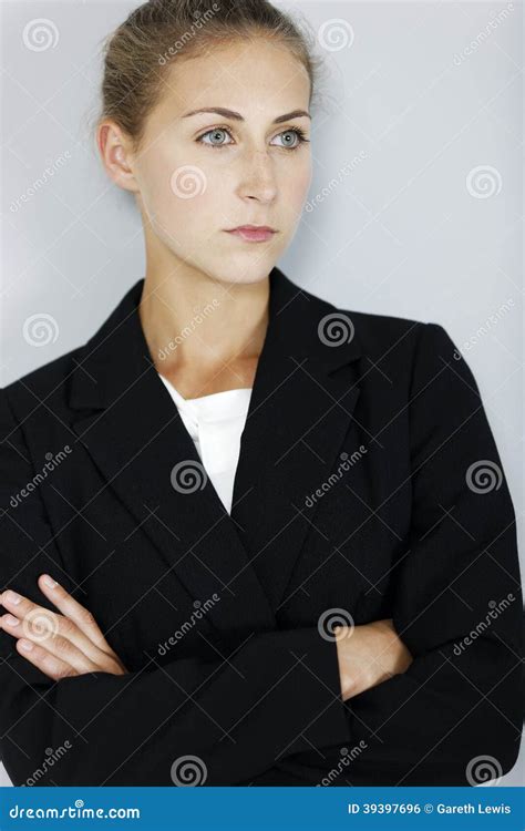 Stern Business Woman Stock Photo Image Of Professional 39397696