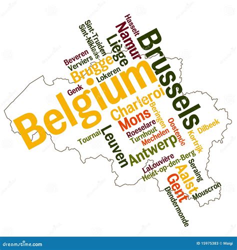 Belgium Map Cartoon Vector Cartoondealer Com