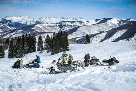 Snowmobiling Near Vail Vail Pass Rocky Mountain Adventure Rentals