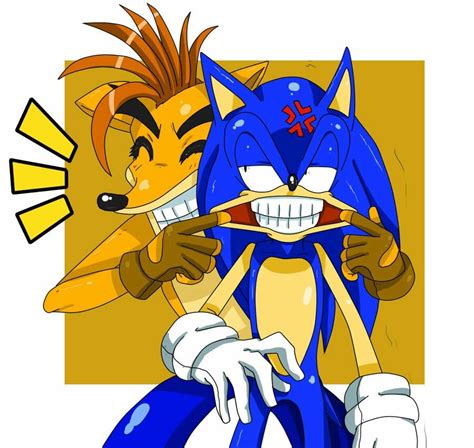 Trying To Make Sonic Smile Again Good Luck With That Crash Crash