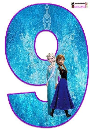 Números De Frozen Para Imprimir Gratis Princesas Disney Frozen