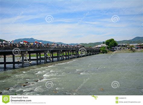 Togetsu Bridge In Arashiyama Kyoto Japan Editorial Image Image Of