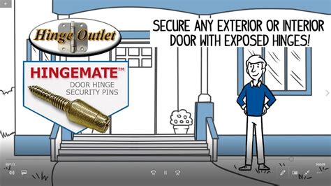 How To Secure Outswing Door Security Hinge Pins Youtube