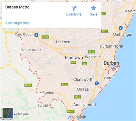 Durban Map 