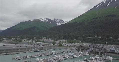 Mountain Landscape And The Town Of Juneau In Alaska Image Free Stock