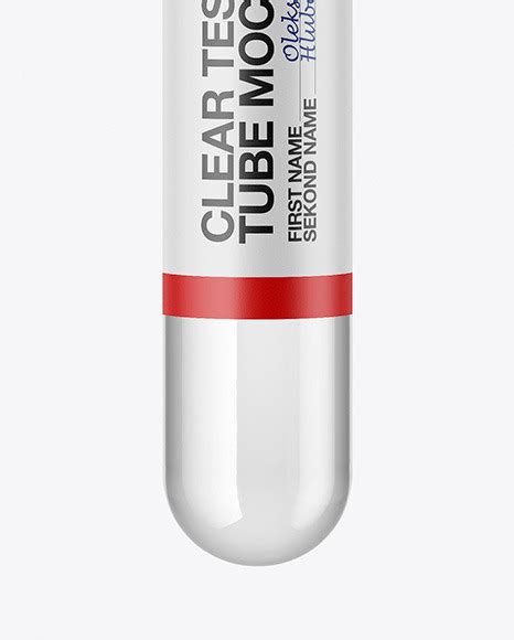 Download Clear Test-Tube Mockup in Tube Mockups on Yellow Images Object Mockups