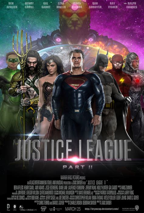 Justice League Part 2 Movie Poster By Bryanzap On Deviantart