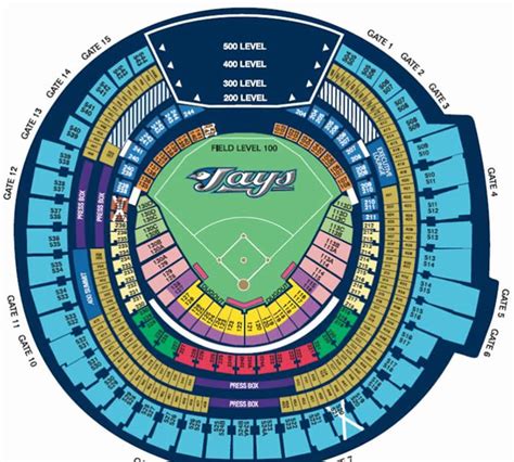 Rogers Centre Toronto Seating Chart