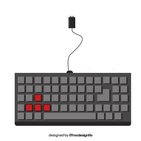 Gaming Keyboard Clipart Free Download