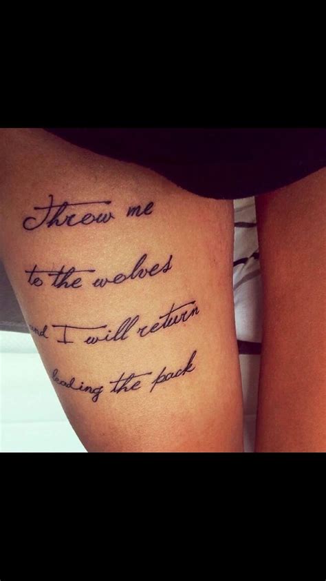 Upper Thigh Tattoo ️ Tattoo Quotes Thigh Tattoo Quotes Picture Tattoos
