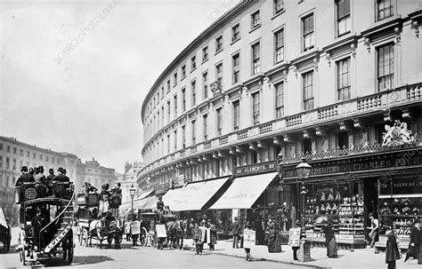 Regent Street Quadrant Westminster London 19th Century Stock Image