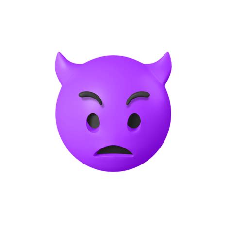 Angry Face With Horns 3d Illustration Free Download