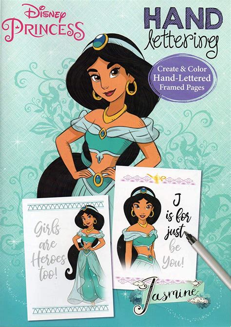 From ariel and rapunzel to snow white and pocahontas, your little princesses will always love this as a birthday or christmas gift. LPF Disney Princess Jasmine - Hand Lettering - Coloring ...