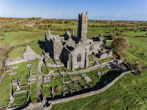 World Famous Irish Public Free Tourist Landmark Quin Abbey County