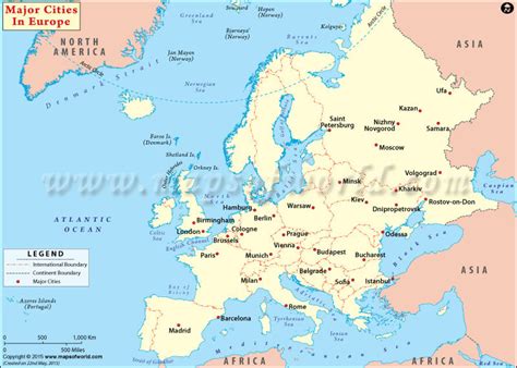 Map Of Europe With Major Cities Zip Code Map