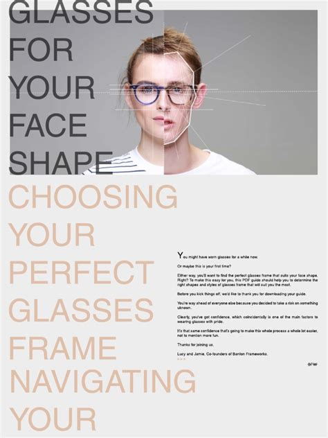 Glasses For Your Face Shape Guide By Banton Frameworks Pdf
