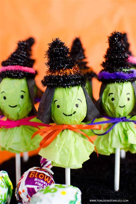 Adorable Lollipop Witches For Halloween Party Favors Fun Loving Families