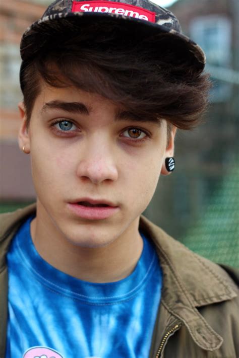 Cute Boy With Brown Hair Blue Eyes