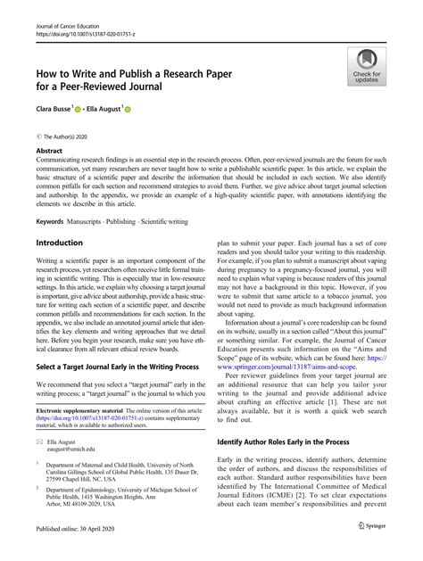 How To Write And Publish A Research Paperpdf Docdroid
