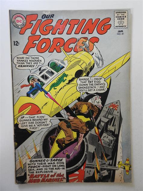Our Fighting Forces 81 1964 Vg Condition Moisture Stain Comic