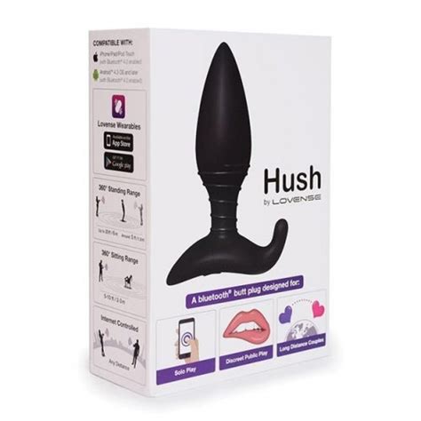 Lovense Hush 15 Small Butt Plug Black Sex Toys At Adult Empire