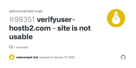 Verifyuser Site Is Not Usable · Issue 98351 · Webcompat