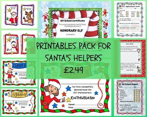 Included in this free pdf download are the following items: Honorary Elf Certificate / Top Santa Letters About ...