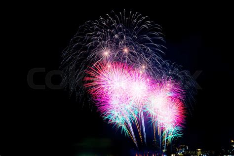 Fireworks In The Sky Stock Image Colourbox