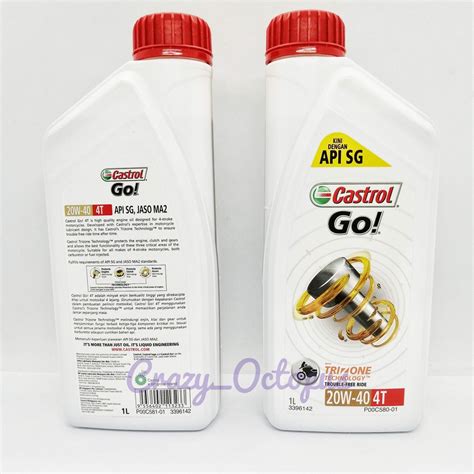 Product/service:lubricants,engine oil,gear oil,compressor oil,synthetic oil , shell clavus r 32 (20l pail),shell melina s 30,shell alexia 50,shell omala s2 g 68,shell rhodina ep(lf),shell gadinia 30,shell calibration fluid s 9365,shell melina s 30,shell omala 680,shell argina t40,castrol. Castrol GO Engine Oil 4T 20W40 1Litre Original Motorcycle ...
