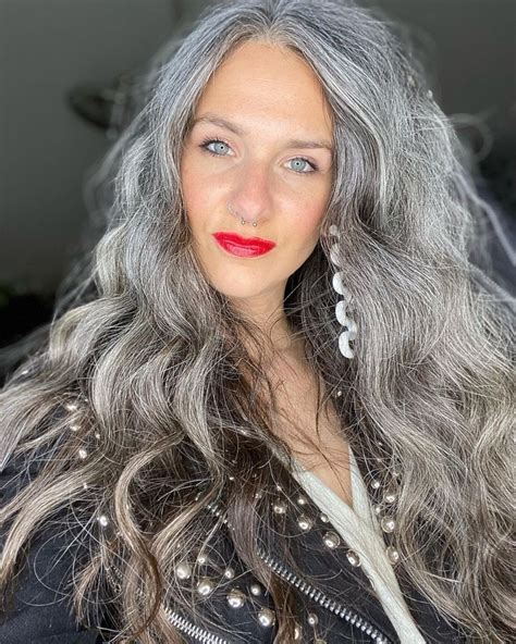 pin by 👑warrior chris👑 on ⭐beautiful silver⭐ grey hair transformation grey hair model long