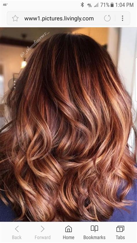 Rich chocolate with chunky caramel highlights quick custom coloring. Auburn lowlights in 2019 | Hair color caramel, Hair color ...