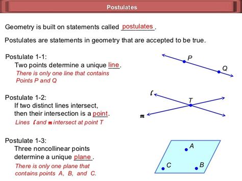 Postulates Geometry 13